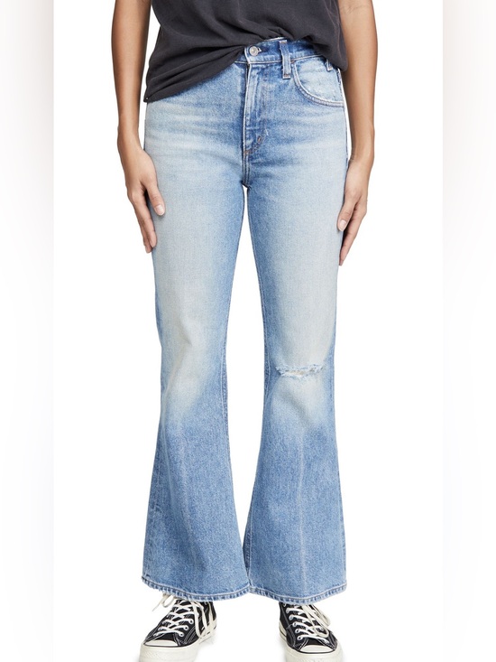 Citizens Of Humanity Denim - Citizens of Humanity Blue Distressed Amelia Vintage Flare Jeans